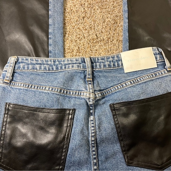 Jonathan Simkhai Two-Tone Ankle Jeans - Picture 6 of 14